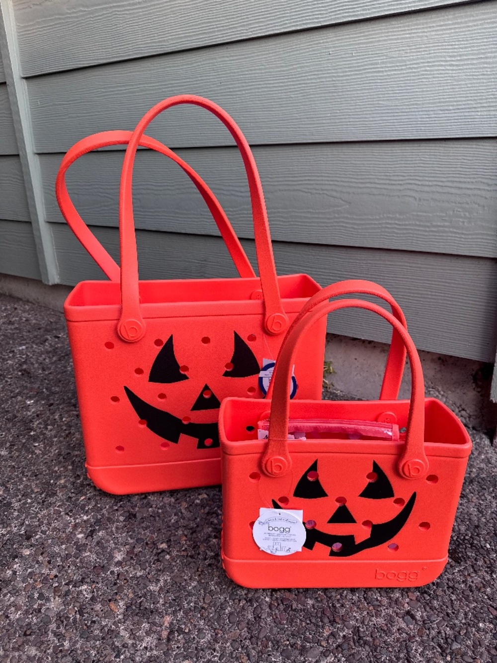 🎃 Bitty Bogg Bag Jack-O’-Lantern Halloween Tote – New With Tags - Picture 3 of 3